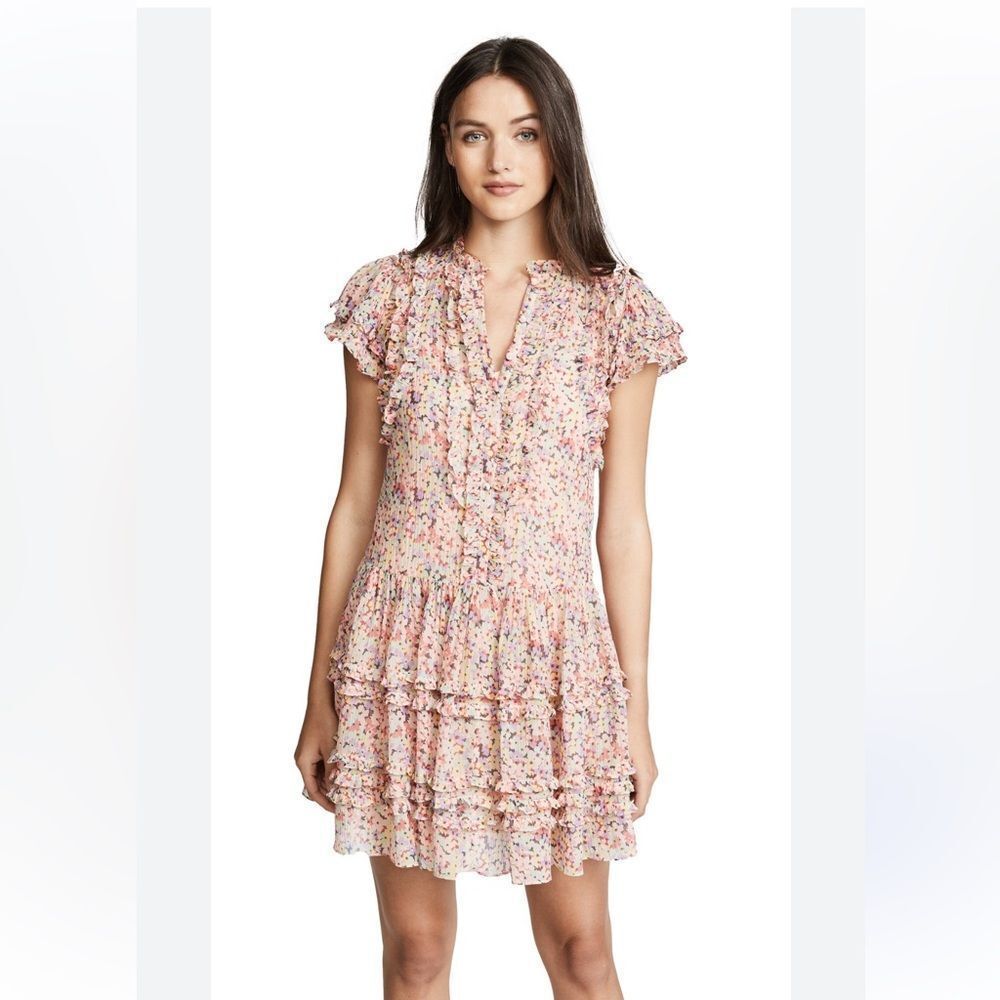 Rebecca Taylor Multicolor Floral Mini Dress, US4